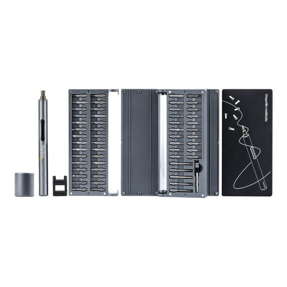 55-BIT ELECTRIC PRECISION SCREWDRIVER SET, PORTABLE/MINI BATTERY POWERED BIT DRI