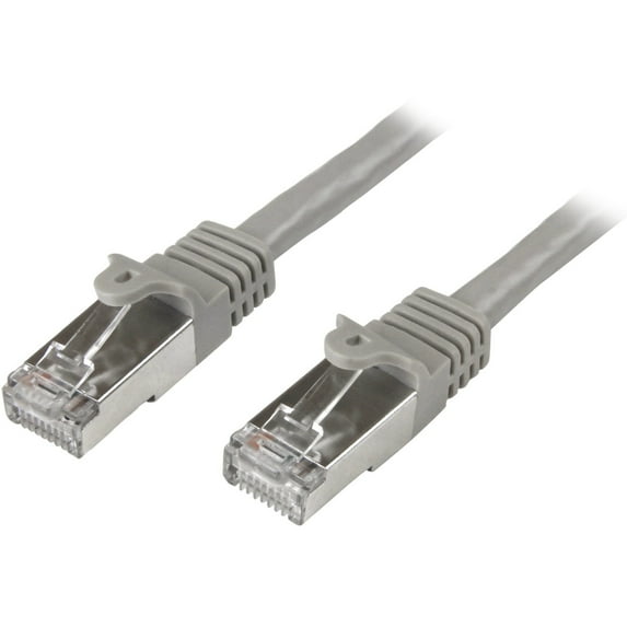 StarTech 5m Cat6 Patch Cable, Shielded (SFTP) Snagless Gigabit Network Patch Cable, Gray