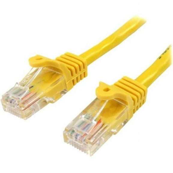 StarTech.com 5m Yellow Cat5e Patch Cable with Snagless RJ45 Connectors, Long Ethernet Cable, 5 m Cat 5e UTP Cable