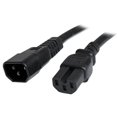 thumbnail image 1 of StarTech.com 6 ft 14 AWG Computer Power Cord - IEC C14 to IEC C15, 1 of 5