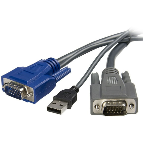 StarTech 6 ft Ultra-Thin USB VGA 2-in-1 KVM Cable