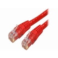 thumbnail image 1 of StarTech 7ft CAT6 Ethernet Cable - Red CAT 6 Gigabit Ethernet Wire -250Mhz 100W PoE RJ45 UTP Molded Network Patch Cord with Strain Relief (C6PATCH7RD), 1 of 4