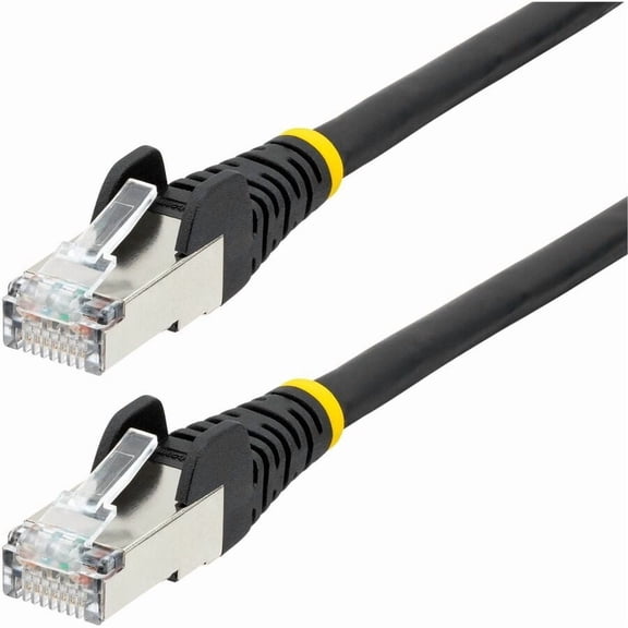 StarTech 75ft Black CAT6a Ethernet Cable, Snagless RJ45, 10GbE, 100W PoE++, S/FTP, 500MHz, 27AWG Pure Bare Copper, LSZH