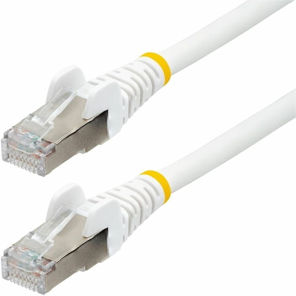 StarTech 75ft White CAT6a Ethernet Cable, Snagless RJ45, 10GbE, 100W PoE++, S/FTP, 500MHz, 27AWG Pure Bare Copper, LSZH