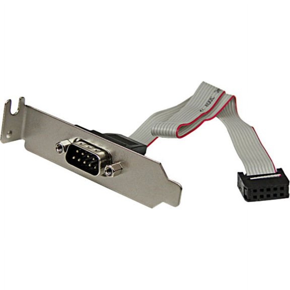 StarTech 9 Pin Serial Male to 10 Pin Motherboard Header LP Slot Plate