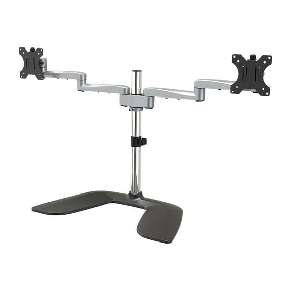 DUAL MONITOR STAND FOR UP TO 32 MONITORS ARTICULATING ARMS