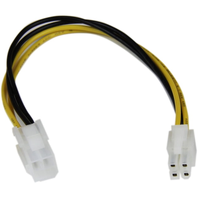 StarTech 8in ATX12V 4 Pin P4 CPU Power Extension - 8 - Walmart Business ...