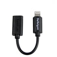 thumbnail image 1 of StarTech.com Black Micro USB to Lightning Adapter for iPhone iPod iPad - Lightning adapter - Lightning male to Micro-USB Type B female - 10.15 cm - shielded - black, 1 of 7