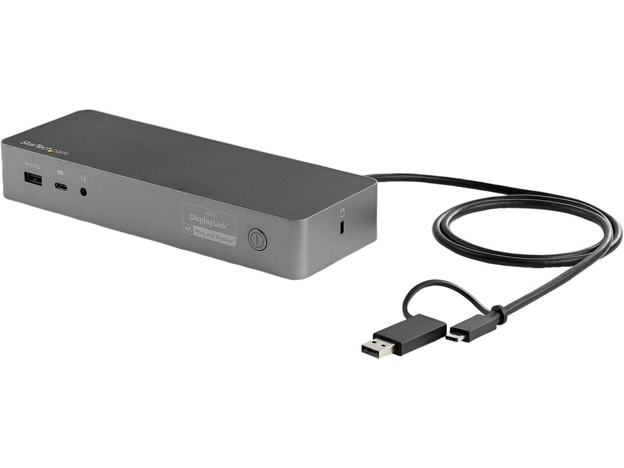 StarTech Dual Monitor Hybrid Universal Laptop Docking Station DK30C2DPEP