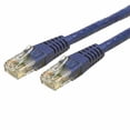 thumbnail image 1 of StarTech 50ft CAT6 Ethernet Cable - Blue CAT 6 Gigabit Ethernet Wire -250Mhz 100W PoE RJ45 UTP Molded Network Patch Cord with Strain Relief (C6PATCH50BL), 1 of 4