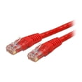 thumbnail image 1 of StarTech 5ft CAT6 Ethernet Cable - Red CAT 6 Gigabit Ethernet Wire -250Mhz 100W PoE RJ45 UTP Molded Network Patch Cord with Strain Relief (C6PATCH5RD), 1 of 4