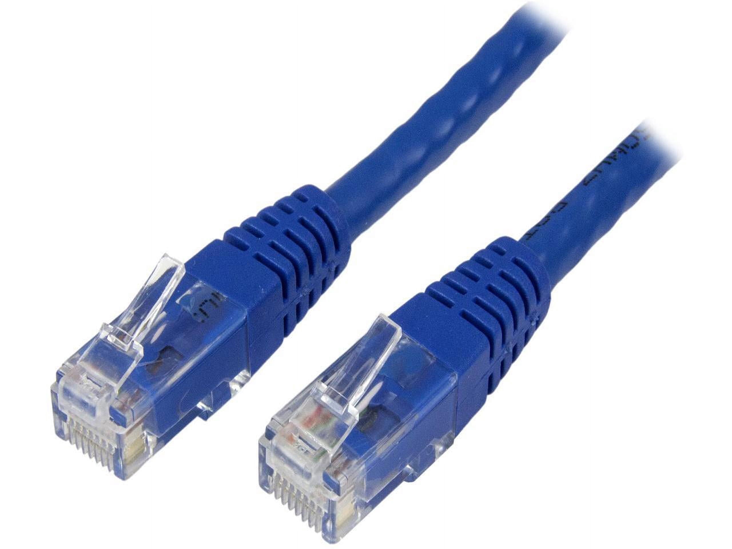 StarTech 6ft CAT6 Ethernet Cable - Blue CAT 6 Gigabit Ethernet Wire -250Mhz 100W PoE RJ45 UTP Molded Network Patch Cord with Strain Relief (C6PATCH6BL)