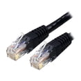 thumbnail image 1 of StarTech 7ft CAT6 Ethernet Cable - Black CAT 6 Gigabit Ethernet Wire -250Mhz 100W PoE RJ45 UTP Molded Network Patch Cord with Strain Relief (C6PATCH7BK), 1 of 6