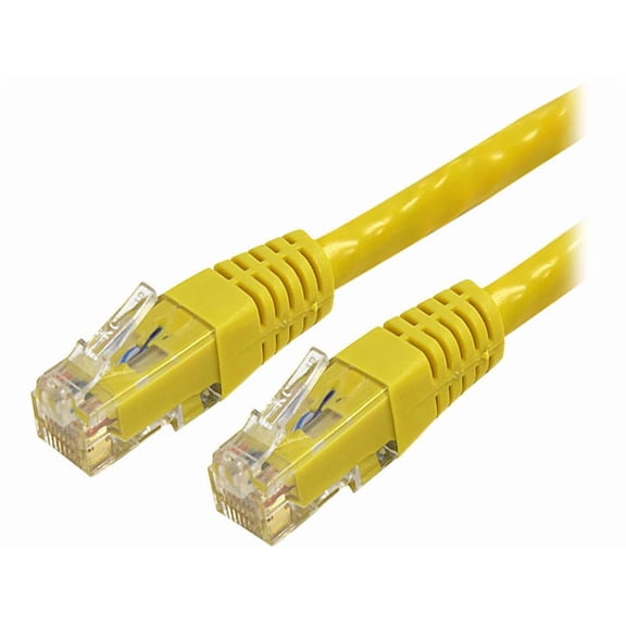 Startech 7 ft Yellow Molded Cat6 UTP Patch Cable - ETL Verified - Category 6 - 7 ft - 1 x RJ-45 Male - 1 x RJ-45 Male - Yellow