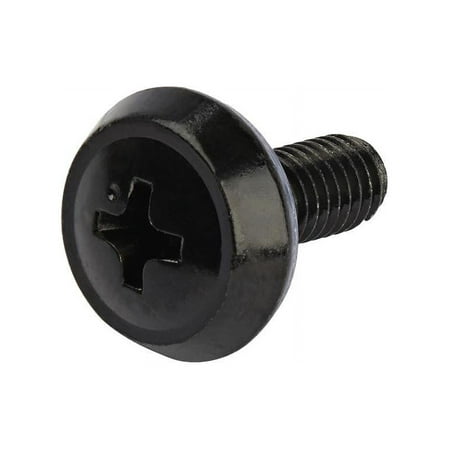 StarTech.com CABSCREW1032 10-32 Server Rack Screws and Nuts - 50 Pack Rack Mount Hardware - For Square Hole Server Racks - Black (CABSCREW1032)