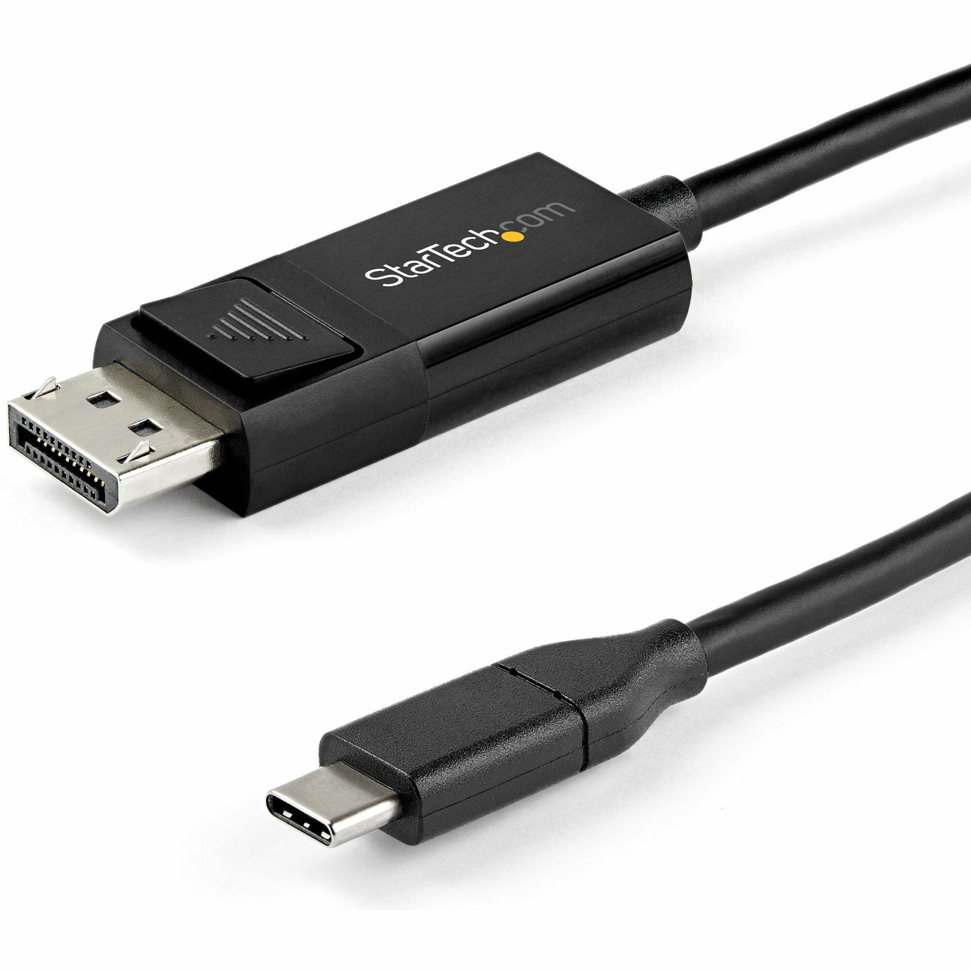StarTech.com CDP2DP141MBD 3.3 ft. (1 m) USB-C to DisplayPort 1.4 Cable, Bi-Directional - Black