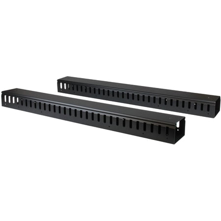 StarTech.com CMVER40UF Vertical Cable Organizer with Finger Ducts - 0U - 6 ft.