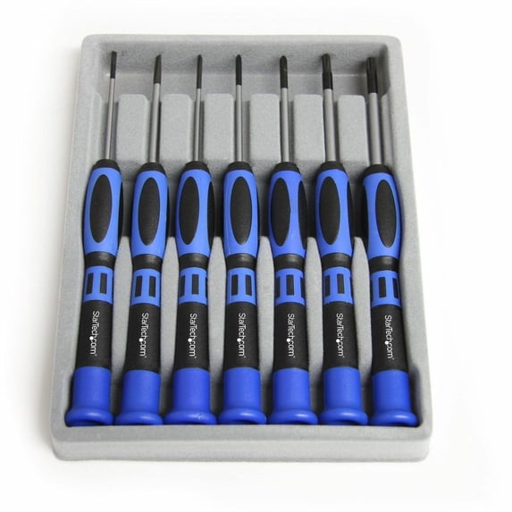 StarTech.com 7-Piece Precision Screwdriver Computer Tool Kit, Blue