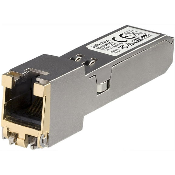 StarTech.com SFP10GBTCST Compatible SFP+ Transceiver Module - 10GBASE-T 10 Gbps 1 x RJ-45 Female