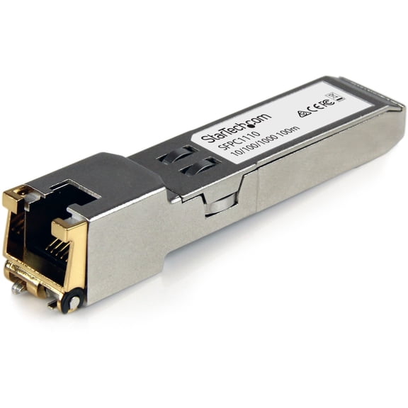 StarTech RJ45 Gigabit Copper SFP Transceiver Module - Mini-GBIC 100m - 1 x 10/100/1000Base-T LAN