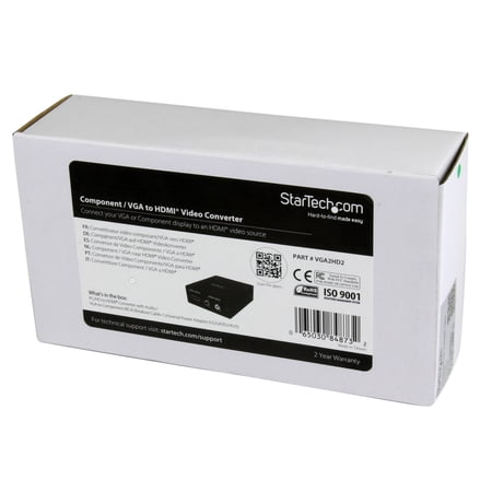 StarTech.com Component / VGA Video and Audio to HDMI?? Converter, PC to HDMI, 1920x1200