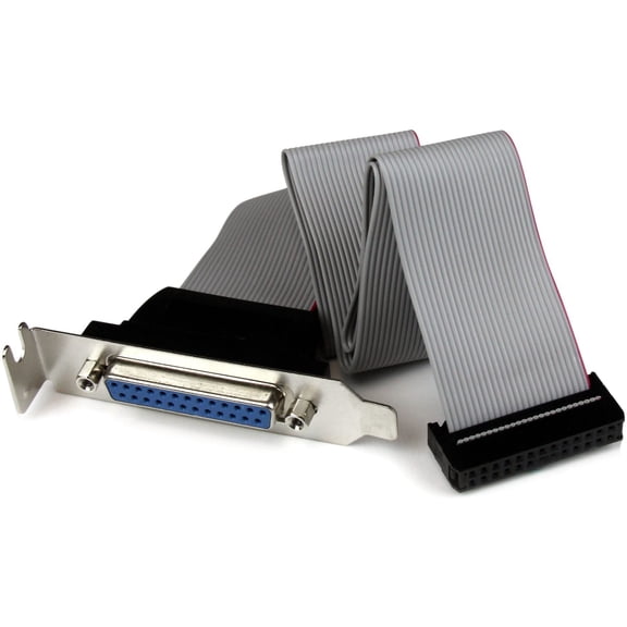 StarTech 16" Parallel Port Header Cable Adapter w/Bracket - DB25 to IDC26