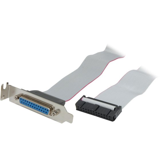 StarTech 16" Parallel Port Header Cable Adapter w/Bracket - DB25 to IDC26