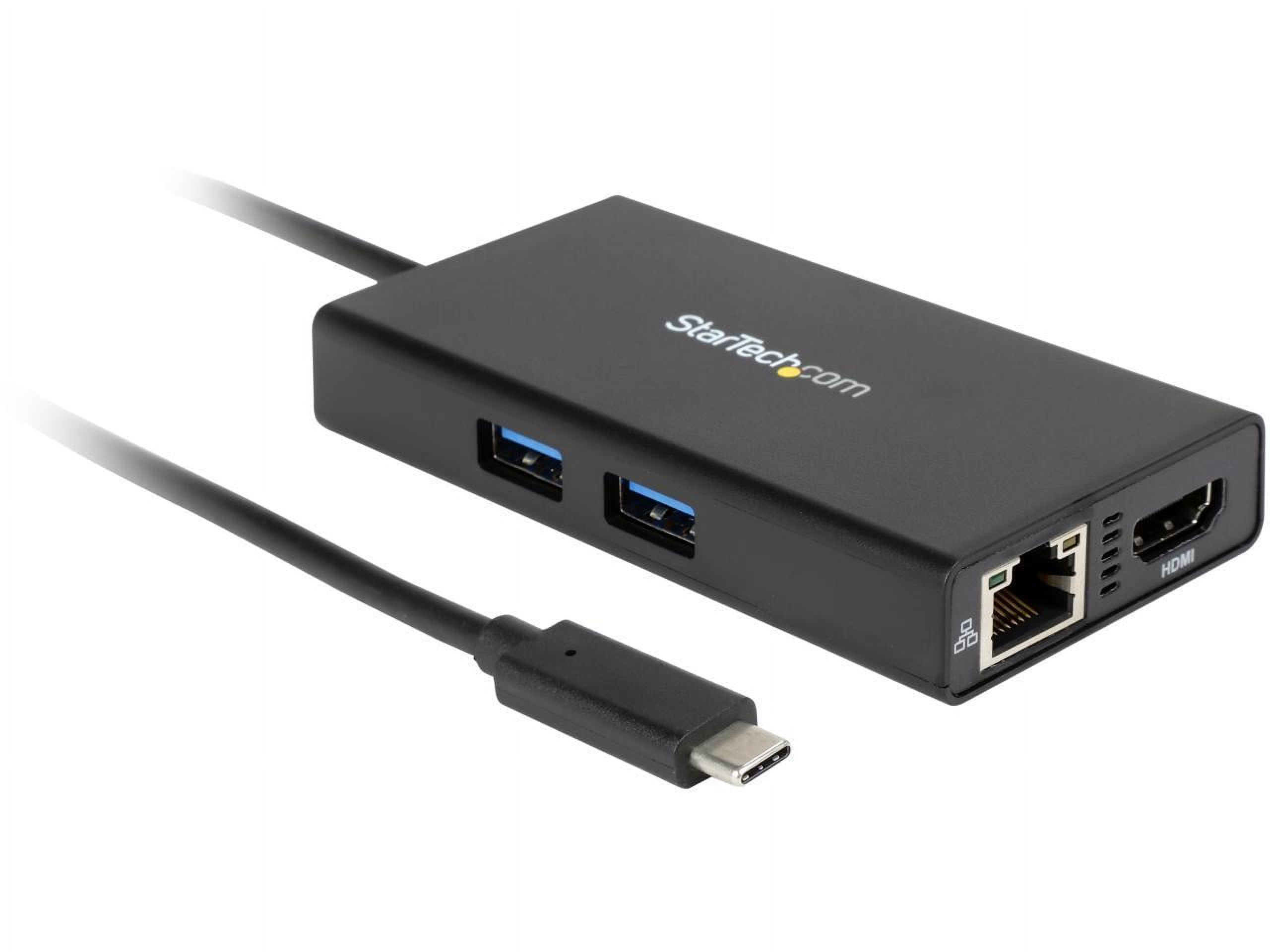 StarTech.com DKT30CHPD USB-C Multiport Adapter with 4K HDMI - 2x USB-A Ports - 60W PD - Black - image 1 of 3
