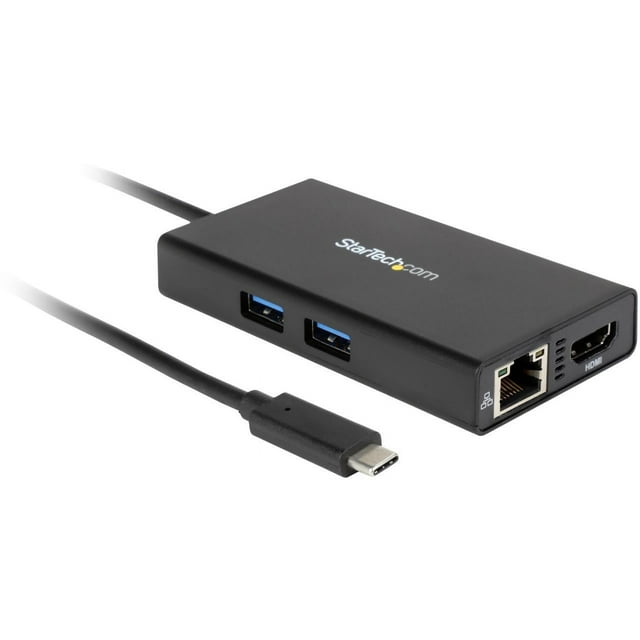 StarTech.com DKT30CHPD USB-C Multiport Adapter with 4K HDMI - 2x USB-A Ports - 60W PD - Black