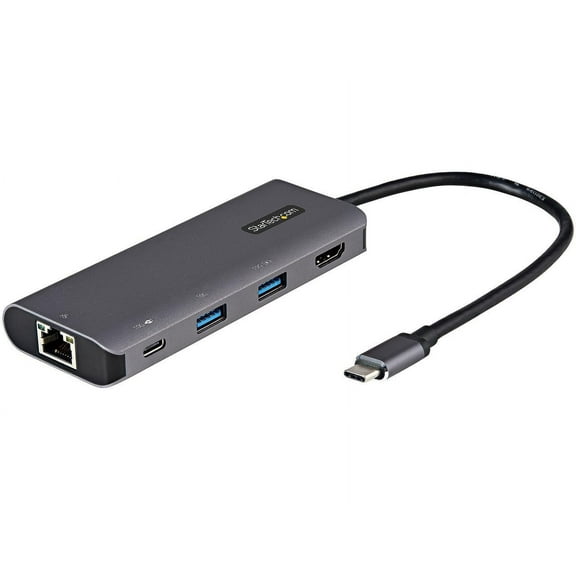 StarTech.com DKT31CHPDL USB C Multiport Adapter - 10Gbps USB Type-C Mini Dock with 4K 30Hz HDMI - 100W Power Delivery Passthrough - 3-Port USB Hub, GbE - USB 3.1/3.2 Gen 2 Laptop Dock - 10" Cable (DKT