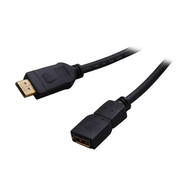 StarTech.com DPEXT6L 6 ft. Black Connector A: 1 - DisplayPort (20 pin; Latching) Male
Connector B: 1 - DisplayPort (20 pin) Female DisplayPort Video Extension Cable Male to Female