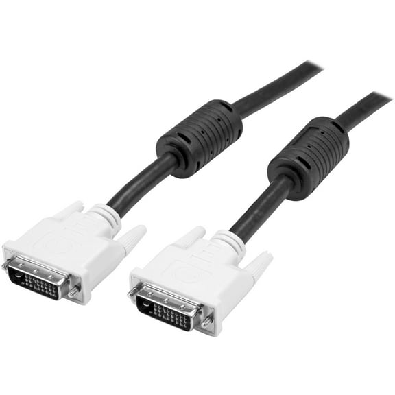 StarTech.com DVIDDMM25 Black & White Male to Male DVI-D Dual Link Digital Video Monitor Cable