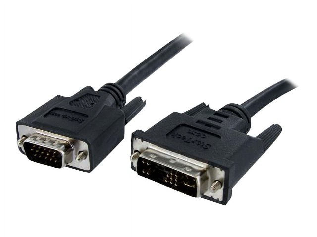 StarTech.com DVIVGAMM3 Black Male to Male DVI to VGA Display Monitor Cable