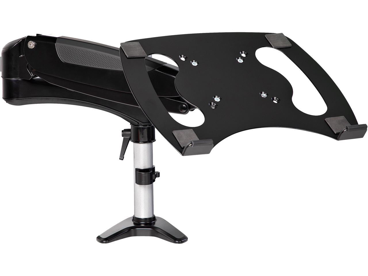 Black Aluminum Desk Mount Laptop and Monitor Arm