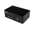 thumbnail image 1 of StarTech.com Dual Monitor DisplayPort KVM Switch - 2 Port - USB 2.0 Hub - Audio and Microphone - DP KVM Switch (SV231DPDDUA) Black, 1 of 5