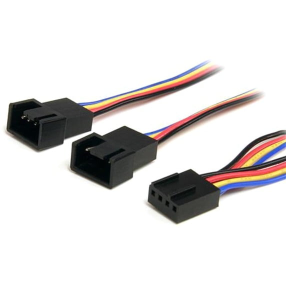 StarTech.com FAN4SPLIT12 1 ft. 4 Pin Fan Power Splitter Cable - F/M Female to Male