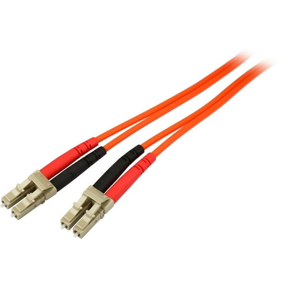 StarTech.com 2m Fiber Optic Cable - LSZH - LC/LC - OM1 - LC to LC Fiber Patch Cable - 2m LC Fiber Optic Cable - 2 m LC to LC Fiber Patch Cable - 2 meter LC Fiber Cable