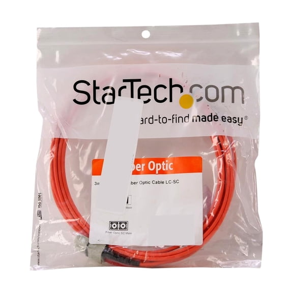StarTech 3m Multimode Duplex 62.5/125 LSZH Fiber Optic Cable - LC/SC