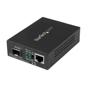 StarTech Gigabit Ethernet Fiber Media Converter with Open SFP Slot, Brown