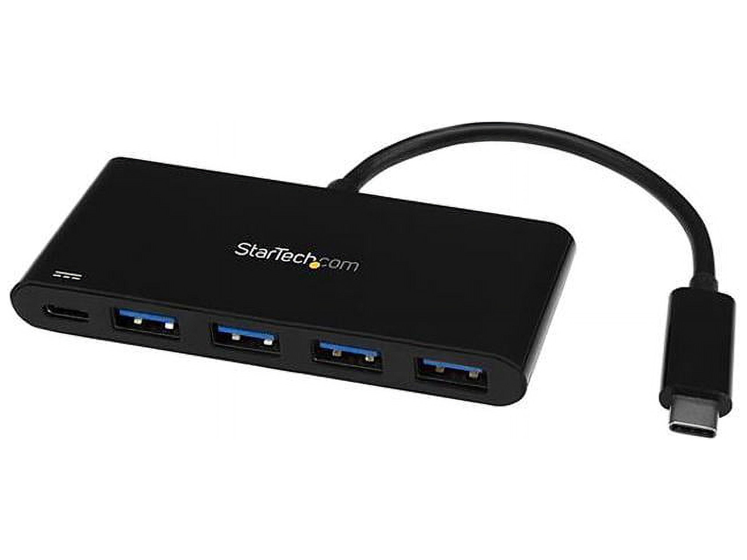 StarTech 4-Port USB-C Hub with Power Delivery - USB-C to 4x USB-A - USB 3.0 Hub