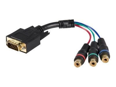 StarTech.com HD15CPNTMF No 6in HD15 to Component RCA Breakout Cable Adapter - M/F