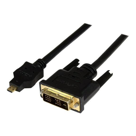 StarTech.com HDDDVIMM2M Black Micro HDMI (19 pin) Male to DVI-D (19 pin) Male to Male Cable