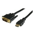 thumbnail image 1 of StarTech.com HDDVIMM3 3 ft HDMI to DVI-D Cable - HDMI to DVI Adapter / Converter Cable - 1x DVI-D Male, 1x HDMI Male - Black, 3 feet, 1 of 6