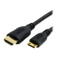 thumbnail image 1 of StarTech.com HDMIACMM6 6 ft. Black HDMI to Mini HDMI HDMI to Mini HDMI Cable for Digital Video Male to Male, 1 of 3