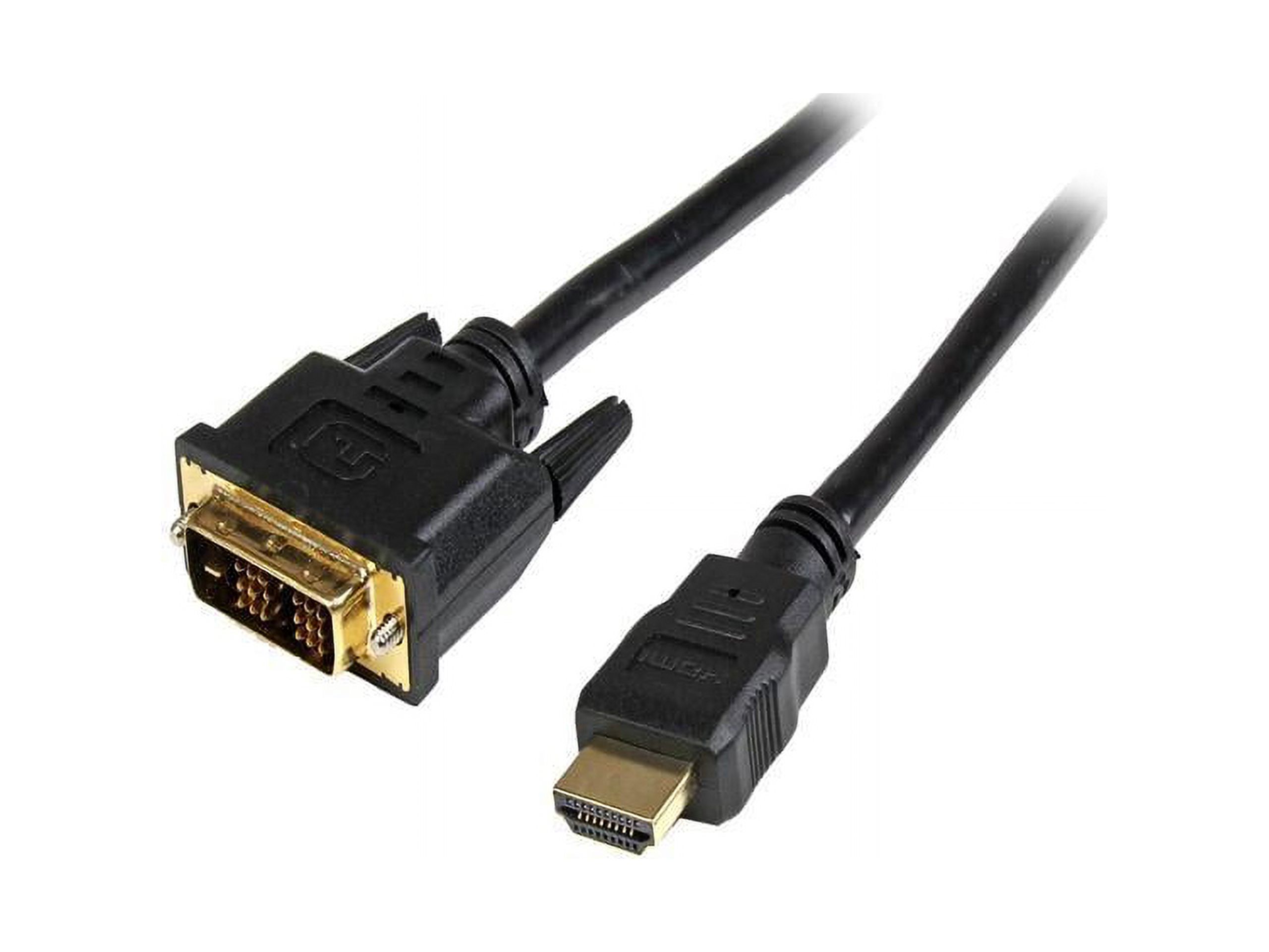 StarTech.com HDMIDVIMM10 10 ft HDMI to DVI-D Cable - M/M - 3m HDMI to DVI Adapter Converter - image 1 of 6