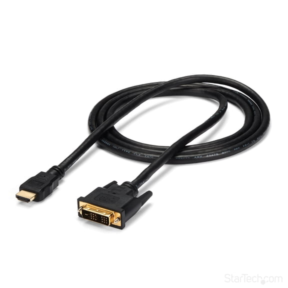 StarTech.com 6ft HDMI to DVI D Adapter Cable - Bi-Directional - HDMI to DVI or DVI to HDMI Adapter for Your Computer Monitor