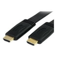 thumbnail image 1 of StarTech.com HDMIMM6FL 6 ft. Black Flat High Speed HDMI Cable with Ethernet Male to Male, 1 of 2