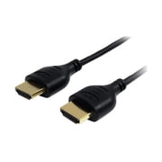 StarTech.com HDMIMM6HSS 6 ft. Black Slim High Speed HDMI Cable with Ethernet Male to Male