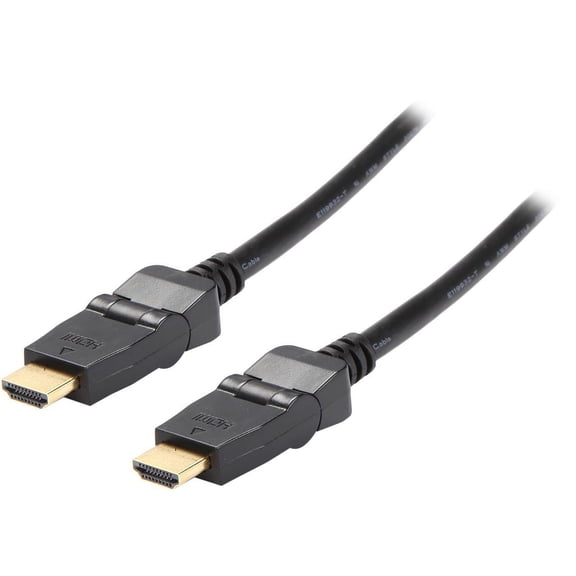 StarTech.com HDMIROTMM6 Black 180 Rotating HDMI Digital Video Cable Male to Male