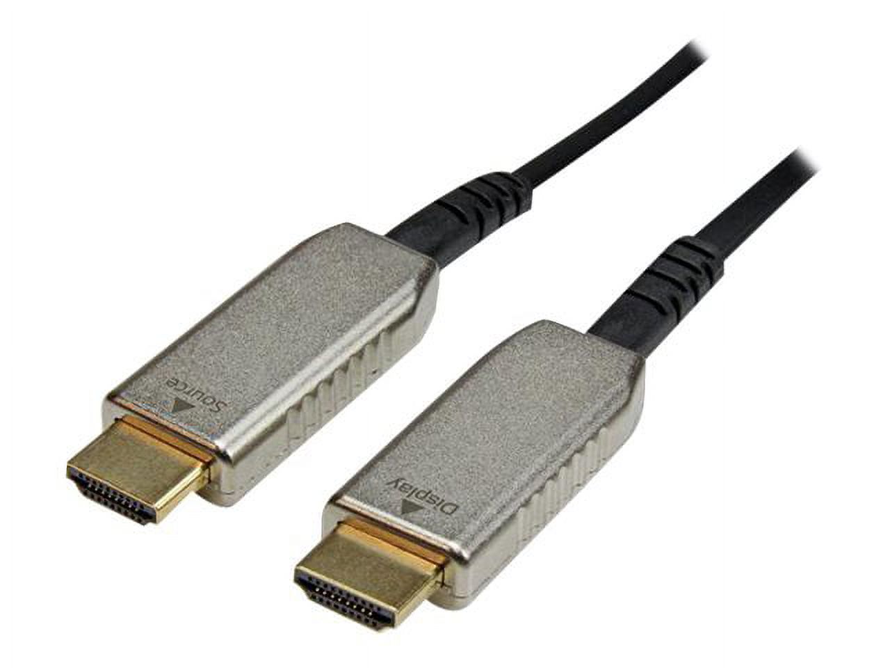 StarTech.com HDMM30MAO 30m (100 ft) Active Fiber Optic AOC High Speed HDMI Cable - Black - image 1 of 7